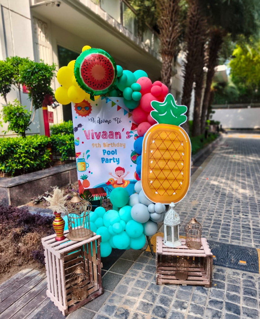 Birthday cake table setup by FG Productions