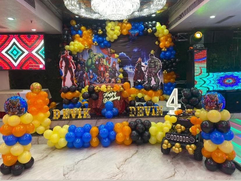 Garden birthday party setup Noida
