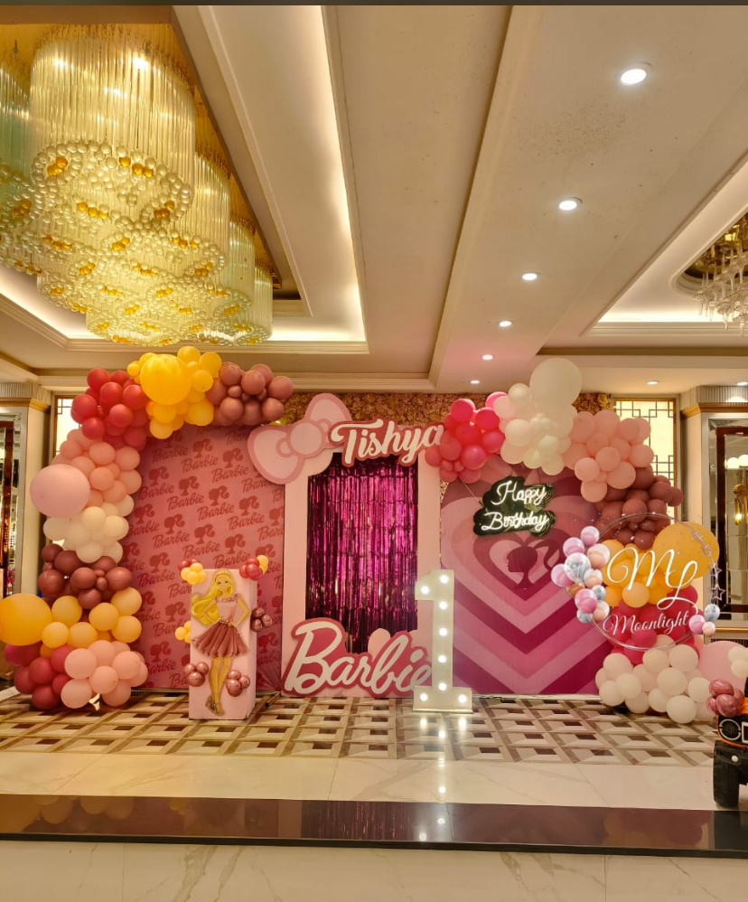 Birthday stage backdrop design Noida